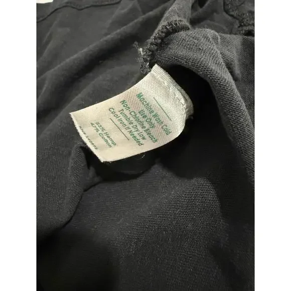 $58 Marine Layer Hemp Cotton Tee - Black - Medium - Picture 5 of 7
